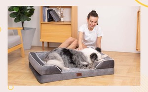 Grand lit <span class=keywords><strong>pour</strong></span> animaux de compagnie de haute qualité avec couverture lavable amovible douce nid étanche portable motif solide durable <span class=keywords><strong>chambre</strong></span> <span class=keywords><strong>pour</strong></span> <span class=keywords><strong>chien</strong></span> - Product Image 2
