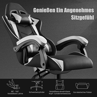 Personnalisé Couleur Libre Philippines Rouge LED Rvb Haut-parleurs Bluetooth Meilleure chaise de bureau ergonomique Chaise de jeu Silla avec roues