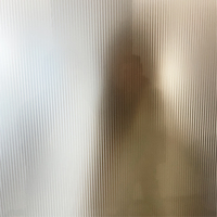 Film adhésif décoratif givré 3D mat rayé pour vitres de portes de maison et de bureau