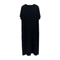 Fournisseur de robes longues décontractées pour femmes, personnalisées OEM, avec nœud en strass, col en V, manches courtes, pour soirée et fête, style kaftan