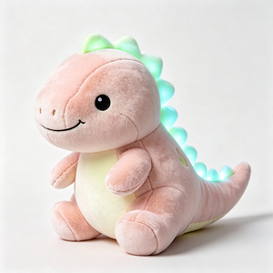 Peluche de dinosaure lumineuse sans piles, vente en gros OEM personnalisée, jouet doux pour enfant, compagnon de sommeil nocturne - Product Image 3