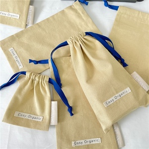 CH Organic Cotton <b>Dust</b> <b>Bag</b> Muslin Cotton Drawstring <b>Bag</b> Jewelry Gift Packing Pouch Cotton Cloth Label Logo Custom - Product Image 6