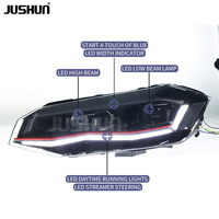 JS Auto Parts Phares pour Volkswagen Polo 2019-2024 Lampes à LED Feux de jour Clignotants dynamiques