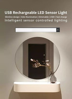 Lumière LED 5 v intelligente avec capteur de mouvement PIR, piles rechargeables, sous le meuble