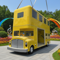 Nouvelle Conception Personnalisée de Camion Remorque Alimentaire Mobile à Double Étage avec Cuisine Complète en Acier Galvanisé pour Frites