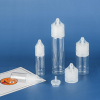 Vente en gros 10ml 15ml 30ml 60ml 100ml 120ml V3 PET Flacon compte-gouttes vide Bouchon résistant aux enfants Huiles essentielles