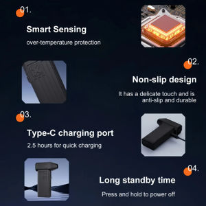Ventilador de Turbina Portátil Recargable por USB, Motor sin Escobillas de Grado Industrial, Soplador con Batería de Iones de Litio para Eliminar el Polvo - Product Image 6
