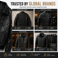 Fabricant de vestes en cuir gaufré sur mesure OEM ODM, blouson en cuir de vachette à marque privée, développement de marque avec logo personnalisé, usine