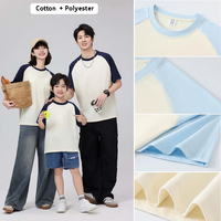 T-shirts personnalisés en polyester et coton sublimé pour enfants et adultes, patchwork, 200 GSM, hommes, femmes, enfants, t-shirts respirants parent-enfant