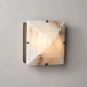 Lámpara de pared de piedra de diseño minimalista, 220V, montada en la pared para dormitorio, pasillo, habitación de hotel - Product Image 5