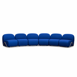 Canapé <span class=keywords><strong>Tacchini</strong></span> Curved Selection Sofa Canapé modulaire en tissu avec chaise longue pour 6 personnes - Product Image 1