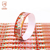 Billet jetable en papier personnalisé Bracelet étanche Bracelet en Tyvek Bracelets synthétiques en papier Bracelet de fête du Festival des événements