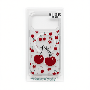 Funda Protectora para Teléfono Móvil para iPhone 13 Pro Max Transparente con Diseño de Cereza - Product Image 2
