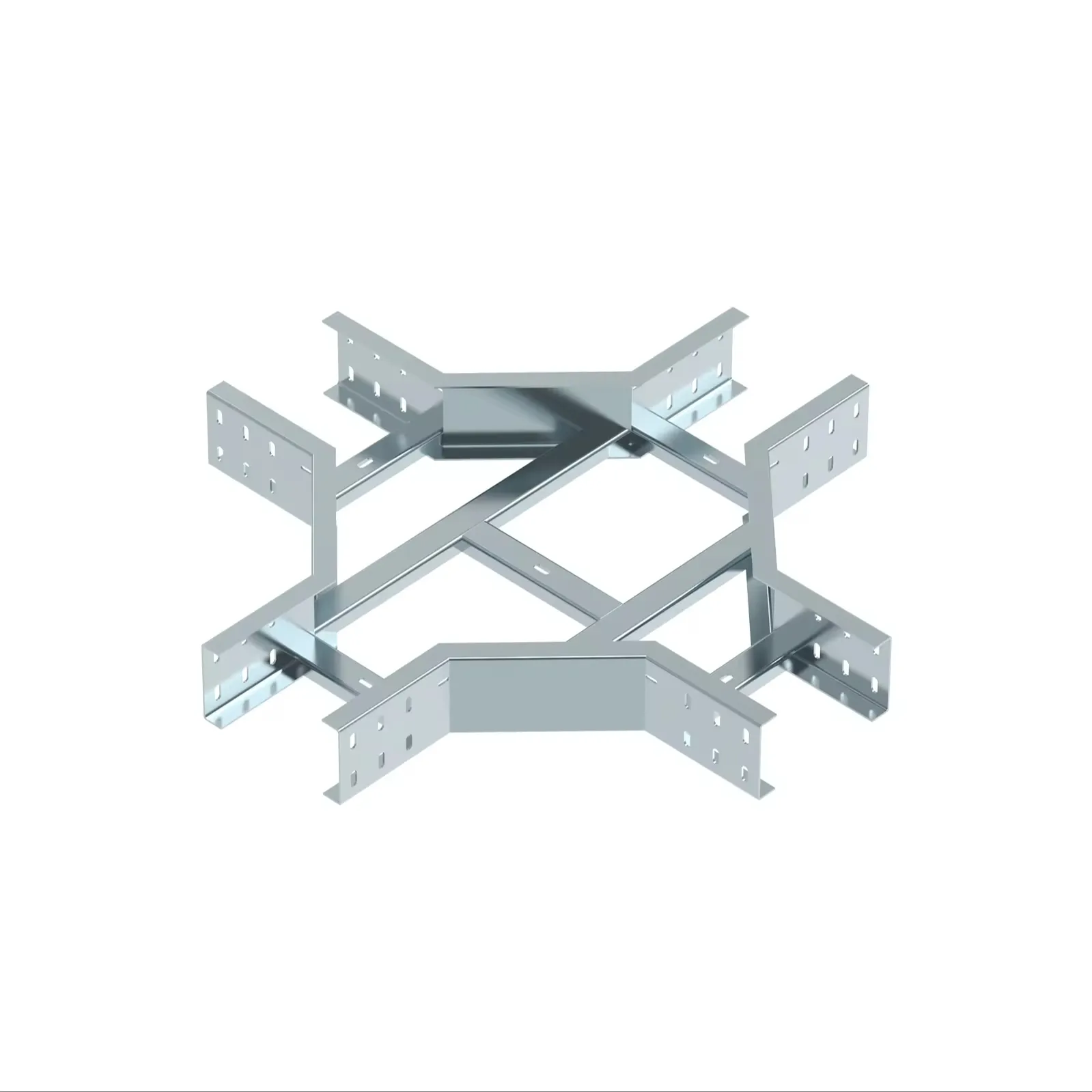 Bandeja de escada de cabos galvanizados personalizados de alta qualidade, malha de arame de aço para cabos de sinalização com alumínio e escada de boa qualidade