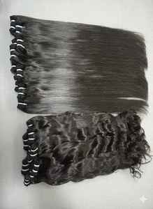 Lots de cheveux bouclés européens bruts en gros, 100 % cheveux humains vierges non traités, motif de boucles naturelles européennes, extrémités épaisses et complètes - Product Image 5