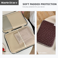 Housse d'ordinateur portable mignonne à imprimé étoiles pour MacBook Air Pro 13 14 15 pouces, étui de protection rembourré avec poche avant, logo personnalisé OEM ODM