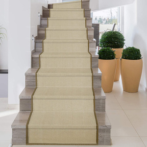 Tappeto in Sisal Intrecciato <span class=keywords><strong>a</strong></span> Mano con Bordo in Cotone, Personalizzabile con Logo OEM, per Interni, da Parete <span class=keywords><strong>a</strong></span> Parete - Product Image 4