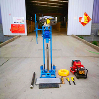 Perforadora de Tierra Eléctrica Portátil de 130 m y 22 hp, Equipo de Perforación con Carretilla, Máquina Perforadora de Pozos de Agua
