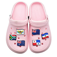 Breloques personnalisées pour chaussures, épingles drapeau national, pack pour les amateurs de voyage, badges de pays personnalisés, cadeaux culturels en gros