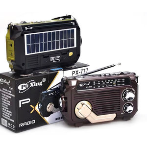 Radio Solar Multifuncional de Manivela PX777 470g 18x10x65cm AM FM SW BT con Linterna para Camping y Senderismo al Aire Libre - Product Image 3