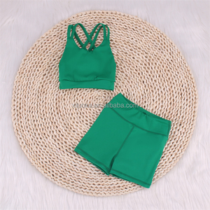 Schneller Versand 2-teiliges Yoga-Workwear Großhandel Kinder Fitnessstudio-Bekleidungsset neues Design Kinder Sportbekleidung Outfit - Product Image 4