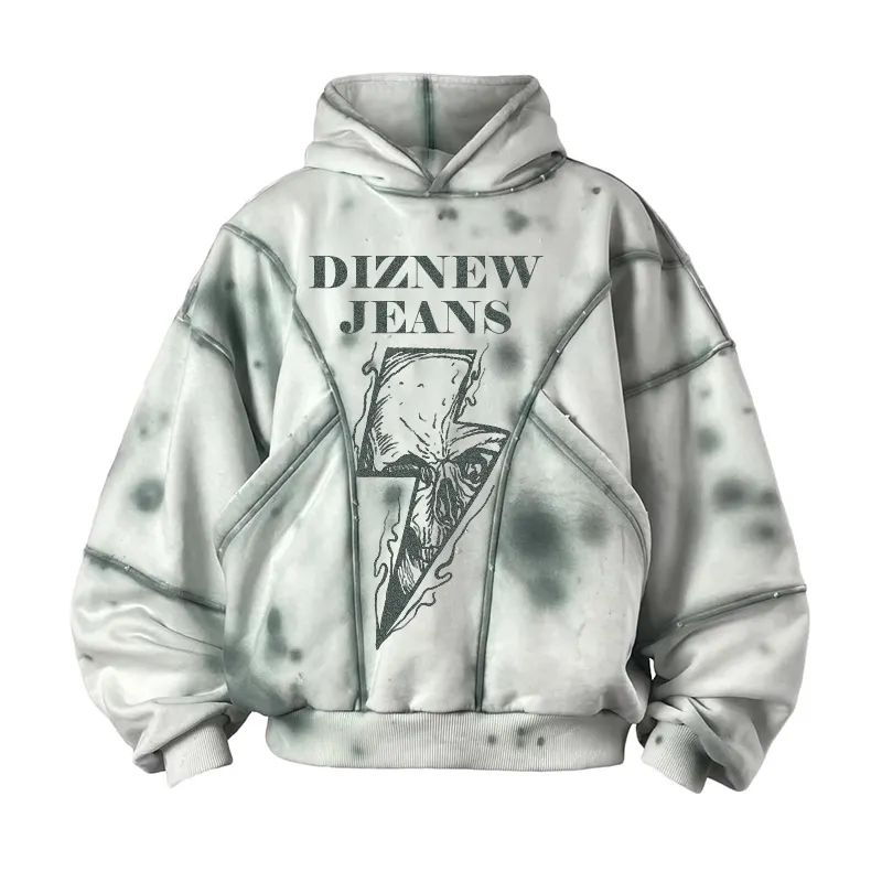 DIZNEW Streetwear der beste Hoodie Unisex Low Moq Custom Logo Tie Dye Marke Hoodie für Männer