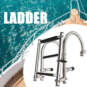 Corrimano per scale in acciaio inossidabile di alta qualità 2 + 1 accessorio per attrezzature Marine scaletta pieghevole per barche - Product Image 6