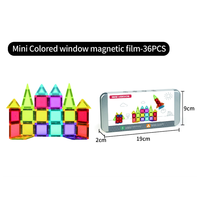 Offre Spéciale : Ensemble de 68 Mini Tuiles Magnétiques Colorées pour Fenêtre, Blocs de Construction 3D DIY en ABS, Jouet Éducatif STEM pour Enfants, Idéal pour le Jeu en Intérieur