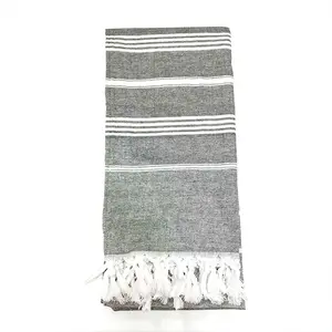 Customized Beach Towel Fringed Beach Towel 100% Turkish Cotton Beach Towel With Logo