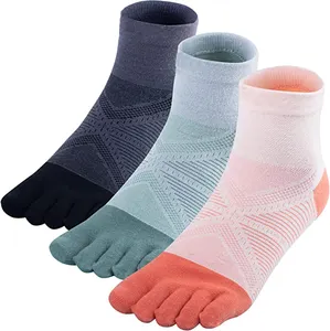 Chaussettes de haute qualité à cinq doigts pour hommes et femmes, athlétiques, légères, respirantes, à cinq orteils