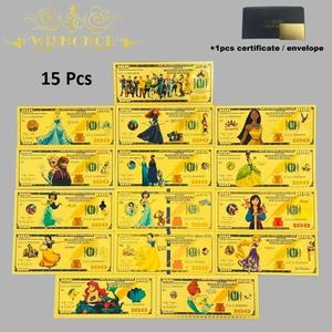 Schöne 15 Modelle Prinzessinnen-Goldbanknoten Anime-Banknoten für Geschäftsgeschenke - Product Image 5