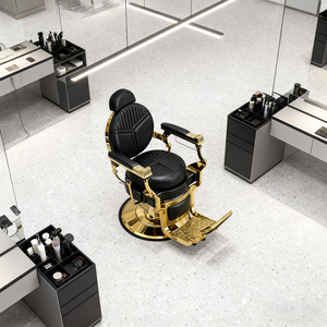 เก้าอี้ตัด<span class=keywords><strong>ผม</strong></span>ชายสุดหรู สีดำ<span class=keywords><strong>ท</strong></span>อง ราคาถูก โปรโมชั่นลดราคา - Product Image 4