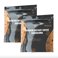 Café instantané premium Garcinia Cambogia Reishi, goût doux, saveurs chocolat, fruits, sucre, crème, certifié Halal, en poudre, boîte en vrac
