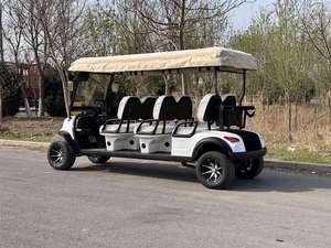 Carrito de Golf Eléctrico con Batería de Litio para 6 Personas, Carrito de Seguridad para Caminos Privados - Product Image 2
