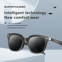 Lunettes Intelligentes Légères UV400 Protection Noire Appel IA Musique avec Chargement Magnétique Accessoires Quotidiens Intelligents