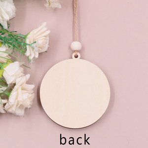 CHA242CH1391 Ornamento Natalizio Personalizzato Stile Moderno Tagliato al Laser Stampato UV Largo 3 Pollici con Perline e Cordoncini 'I Am' - Product Image 5