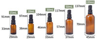 Haute qualité fond rond soins de la peau soins du corps huile capillaire Essence essentielle Lotion ambre sérum bouteille en verre avec bouchon de pompe à bec