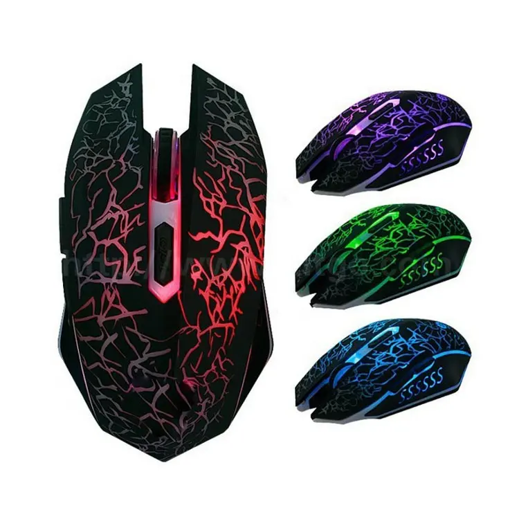 usb interface mouse 2.4ghz e-sport blue led wireless optical gaming maus