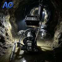 Caméra de sonde pour puits profond étanche 55 mm, système vidéo HD grand angle avec vision nocturne CCD, carte SD, IP68, couleur intégrale