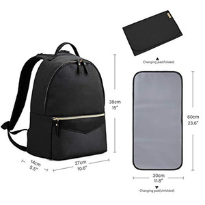 ED0267 layers Nylon <strong>black</strong> waterproof <strong>backpack</strong> baby luxury baby <strong>changing</strong> bag other <strong>backpacks</strong> - Product Image 5