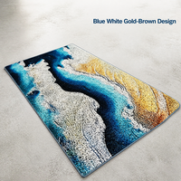 Tapis de sol imprimé texturé en fil bouclé, motif abstrait, paillasson pour entrée de maison, vente en gros, conception personnalisée