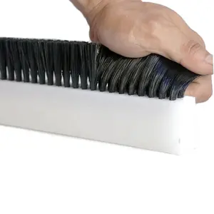 Spazzola per listelli piatti e spazzole per piastre in PVC personalizzato con Base in Nylon trapuntato per CNC
