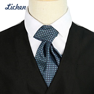 Ensembles cravate et écharpe <span class=keywords><strong>Ascot</strong></span> de luxe pour hommes d'affaires sérigraphiés en <span class=keywords><strong>soie</strong></span> Paisley pour hommes - Product Image 2