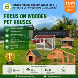 SHUNDA SDD026 Perrera de Lujo Popular con Estampado, Transportín Duradero y Sostenible de Madera <span class=keywords><strong>para</strong></span> Exteriores, Casa de Ocio <span class=keywords><strong>para</strong></span> Perros - Product Image 5