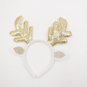 Accessori per Capelli Decorativi Natalizi, Cerchietto in Feltro Resistente <span class=keywords><strong>con</strong></span> <span class=keywords><strong>Corna</strong></span> di <span class=keywords><strong>Cervo</strong></span> e Renne per Compleanno - Product Image 2
