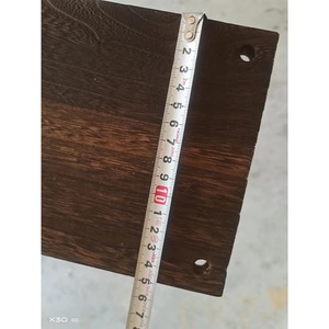 Bohao Wood Products Perforated Carbonized Paulownia Wood Board Rectangle <b>Wall</b> <b>Mounted</b> Display <b>Shelf</b> Not Easy To Split - Product Image 4