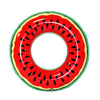 Bouée gonflable avec motif fruits d'été, en PVC portable, pour sports nautiques et fêtes aquatiques pour enfants