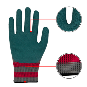 Guantes de seguridad de trabajo de jardinería de látex de espuma antiimpacto de seguro de trabajo de construcción OEM - Product Image 5