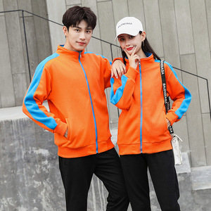 Sudadera con cremallera y forro polar de color en bloques, con estampado de logotipo, para uso como uniforme de trabajo en hostelería. - Product Image 3