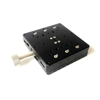Plate-forme de scène manuelle en aluminium à axe X économique de la série S11 scène linéaire à déplacement rapide avec bouton de tête de micromètre